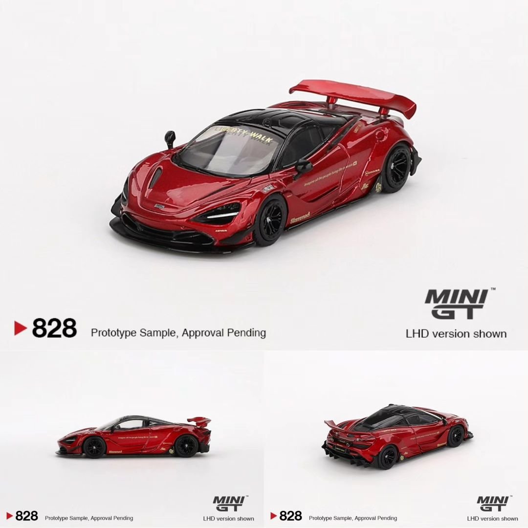 McLaren 720S LB★Works Gem Red Mini GT Terbaru